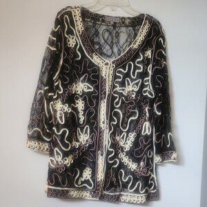 Laura Black Lace Jacket